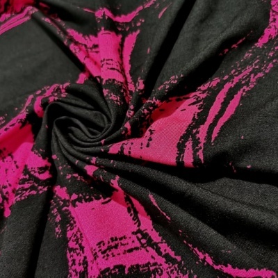 Malha Jersey c/ Elastano PADRÃO ROSA CHOQUE