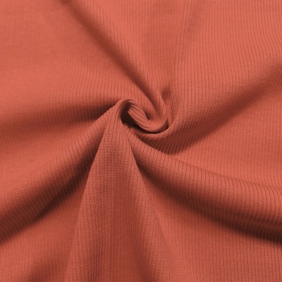 Malha canelada/rib alg/org TIJOLO