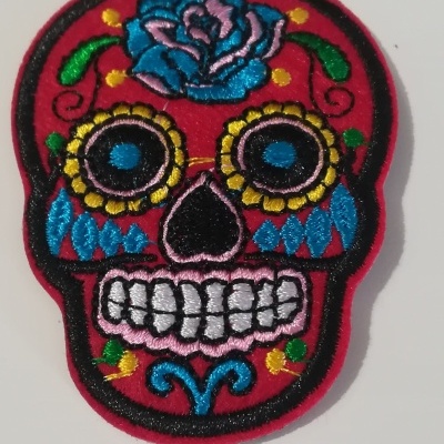 Aplicación termoadhesiva Calaveras mexicanas