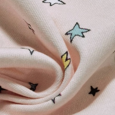 Malha Jersey Interlock algodão LITTLE STARS