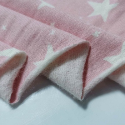 Felpa italiana con carda ROSA ESTRELATO