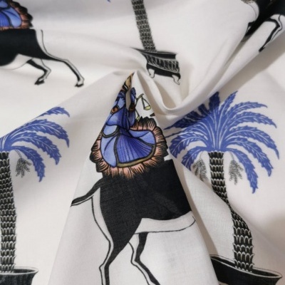 Tecido Algodão BRANCO PALMEIRAS