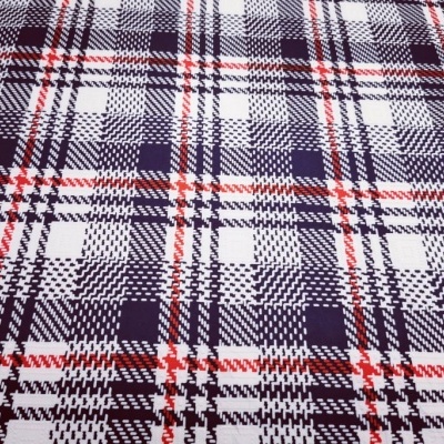 Jersey de poliamida con elastano AZUL MARINO A CUADROS