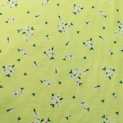 Tejido de punto de poliéster y algodón YELLOW SPRING