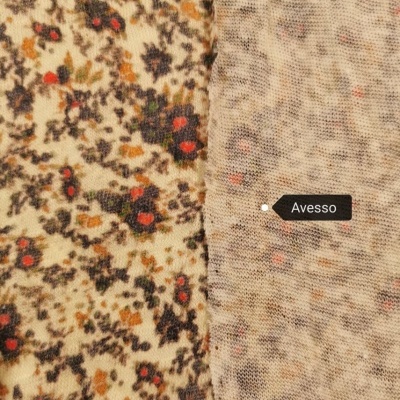 Tissu 100 % lin BEGE GARDEN