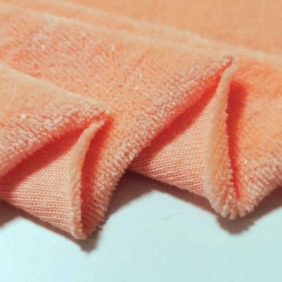Malha Peluche (tipo veludo) PÊSSEGO