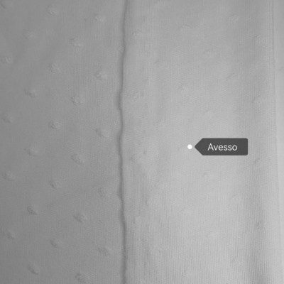 Jersey Jacquard Peluche c/ elastano RELEVOS WHITE