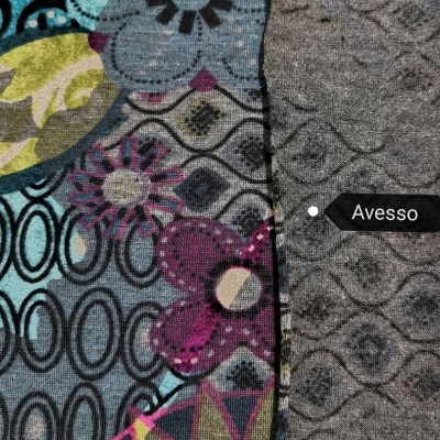 Malha Jersey Jacquard Veludo AMAZING