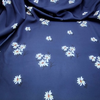 Tecido Viscose FLORIDO MARINHO