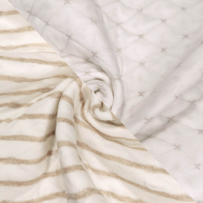 Jersey Jacquard double face WHITE DESERT