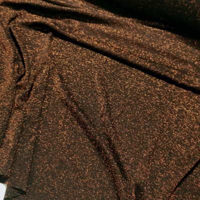 Malha Jersey Interlock c/ Lurex NOIR BRONZE