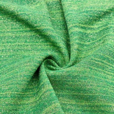 Malha canelada/rib c/Lurex FROGGY GOLD