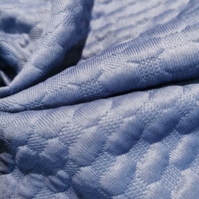 Maille Jacquard Interlock avec élasthanne COLMEIA AZUL