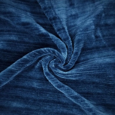 Malha Peluche (tipo veludo) Jaquard MOJOLICA BLUE