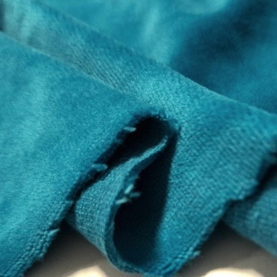 Peluche fabric (velvet type) PACIFIC BLUE
