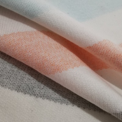 Felpa italiana alg/poli doble cara STRIPES