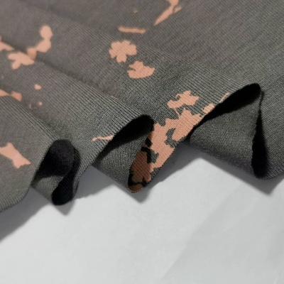 Jersey fabric with elastane MILLE FLEUR