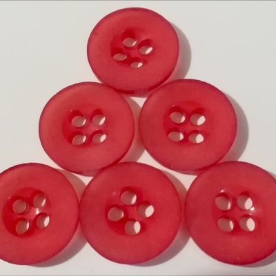 Bouton Cristal Rouge - 12 mm Paquet de 12