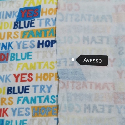 Malha Jersey c / elastano LETTER