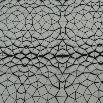 Tejido Chiffon MOSAICO VERDE ÁGUA