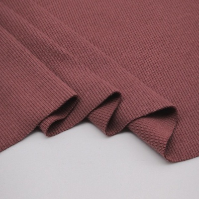 Malha canelada/rib ROUGE OXYDE