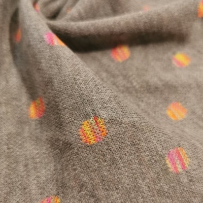 Malha Jacquard Interlock CINZENTO PINTAS