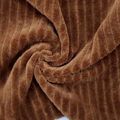 Malha Peluche (tipo veludo) Jacquard c/elastano RUST