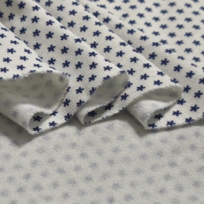 Malha Jersey Interlock Algodão ESTRELAS AZUIS