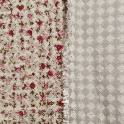 Tejido de punto Jacquard Interlock ROSE GREY