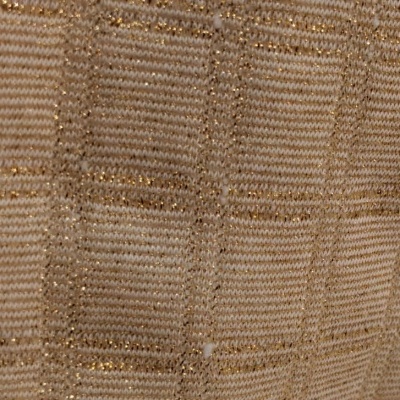 Maille Jacquard matelassée avec Lurex OR