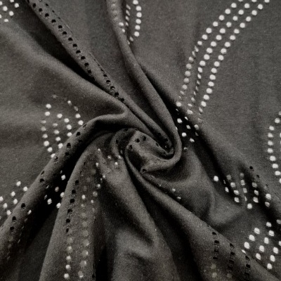 Malha Jersey Perfurada BLACK