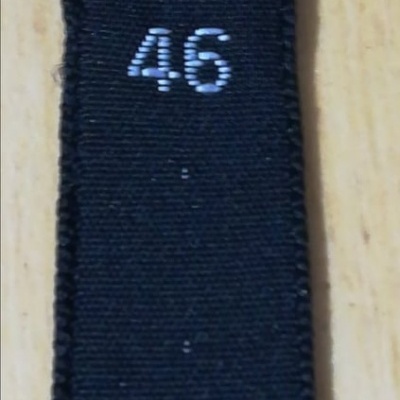 Etiqueta de Tamanhos "NÚMEROS ADULTO" PRETO