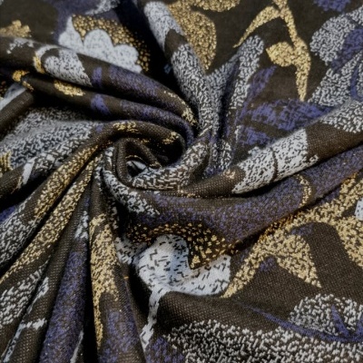 Malha Jacquard Interlock BRILHO FOLHAS