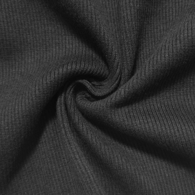 Malha Canelada /rib alg/org BLACK