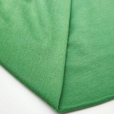 Felpa italiana sin cardar con elastano VERDE