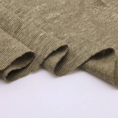 Malha 100% Linho MILITAR GRENN