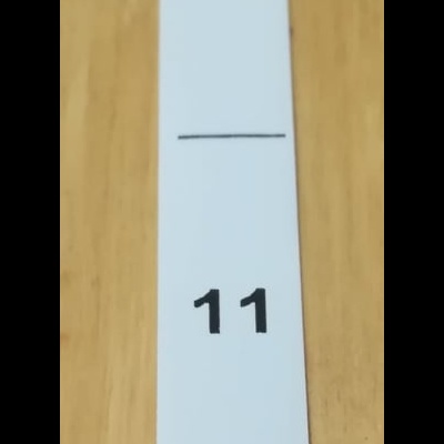 Etiqueta de Tamanhos "NÚMEROS CRIANÇA" BRANCO