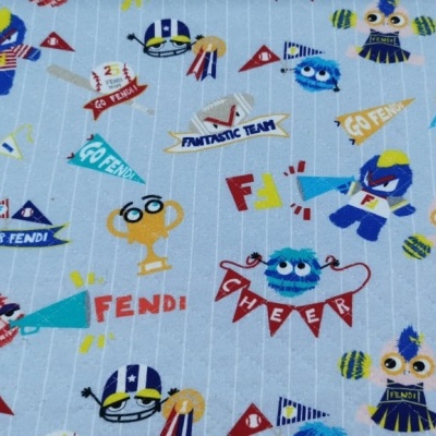 Tejido Acolchado BLUE FENDI