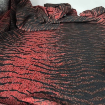 Malla Interlock Punto Roma con elastano BURGUNDY TIGER