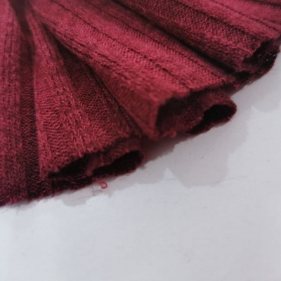 Malha canelada / rib DARK BORDEAUX
