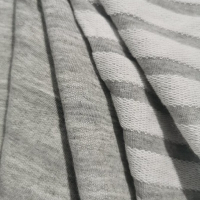 Polo américain en coton double face GRIS