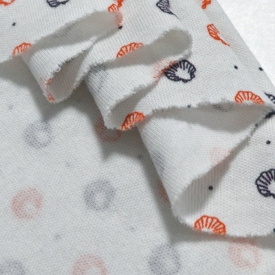 Malha Jersey Interlock algodão SEA SHELLS