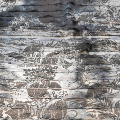 Tela Jersey Plisada ONDAS AZULES