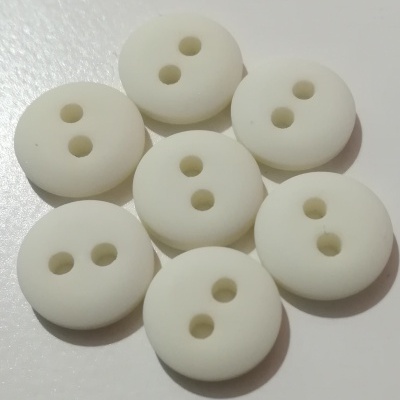 Botão Branco Mate -15 mm Pack 12