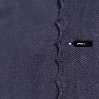 Felpa Italiana s/carda c/elas MARINHO ESCURO