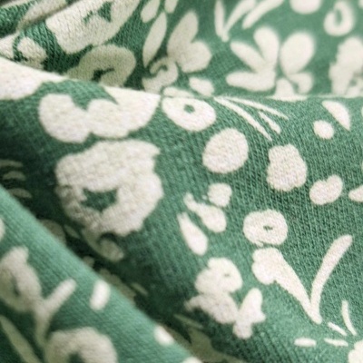 Tejido de punto Jersey Viscose  elastano LEAF