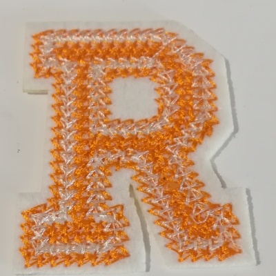 Application thermocollante Lettre R