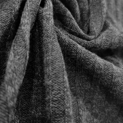 Malha canelada / rib CINZENTO MESCADO