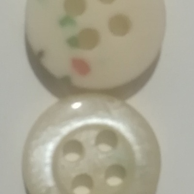 Botão Branco Pérola - 11 mm Pack 12