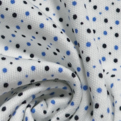Malha Jersey Interlock algodão BLUE SMALL BOLS